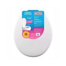 Assento Oval Almofadado Perfumado Branco - Astra Aroma Floral