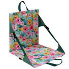 Assento para arquibancada JLDTOP dobrável à prova dágua com almofada floral Assento para arquibancada JLDTOP dobrável à prova dágua com almofada floral