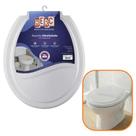 Assento Para Sanitário Almofadado Prime Oval Tampa Sanitário