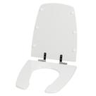Assento Poliéster Laminado Handicapped Branco Tampa para Vaso Celite