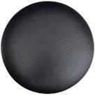 Assento Redondo Banqueta Cadeira Estofados Poltronas H02 material sintético Preto 30 cm - Lyam Decor