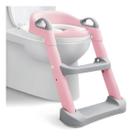 Assento Redutor Infantil Escadinha P/ Vaso Sanitário Cinza