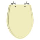 Assento Sanitário Absolute Bone (Bege Claro) Tampa para Vaso Ideal Standard de Madeira Laqueada