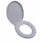Assento Sanitário Almofadado Astra Oval, Cinza Escuro