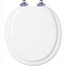 Assento Sanitário Almofadado Fechamento Lento Convencional Oval Branco Assento Sanitário Almofadado Fechamento Lento Convencional Oval Branco