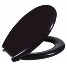 Assento Sanitario Almofadado Oval Astra Preto