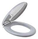 Assento Sanitário Almofadado Oval Cinza Tpk/as Cz2 - Astra