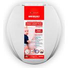 Assento Sanitário Almofadado Oval Linea Light Plus Branco Mebuki