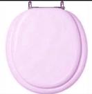 Assento Sanitário Almofadado Oval Rosa