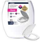Assento Sanitário Almofadado Quadrado Branco Atlas PR1064-2