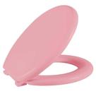 Assento Sanitário Almofadado Tampa De Vaso Oval Astra Rosa
