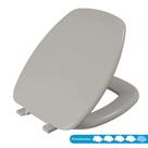Assento Sanitário Almofadado Thema Astra Cinza Platina 48 TTH/K*CZP-48 Assento Sanitário Almofadado Thema Astra Cinza Platina 48 TTH/K*CZP-48