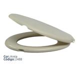 Assento Sanitário Almofadado Universal Oval Areia Alumasa