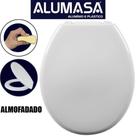 Assento Sanitario Almofadado Universal Oval Branco Alumasa