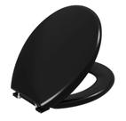 Assento Sanitário Astra Oval Almofadado Preto 1 TPK/AS*PR1 Assento Sanitário Astra Oval Almofadado Preto 1 TPK/AS*PR1
