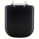Assento Sanitário Axis Ébano Fosco (Preto Fosco) para vaso Deca