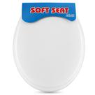 Assento Sanitário Banheiro Almofadado Universal Tampa Vaso Macio Confortável Higiênico Regulável Fácil Instalação Cor:Br