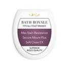 Assento sanitário Bath Royale BR500-00 redondo Soft Close branco