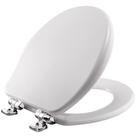 Assento sanitário Bemis Alesio Slow Close Chrome Hinges White