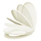 Assento Sanitário Celite Azalea Soft Close Creme Tampa de Vaso Oval com Amortecedor Silencioso em Polipropileno Anatômico Tupan