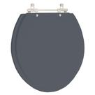 Assento Sanitário Colonial Cinza Plus (cinza escuro) para Vaso Hervy
