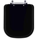 Assento Sanitário Debba Matte Black para vaso Roca