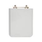 Assento sanitário decoarte poliester square cinza platina Assento sanitário decoarte poliester square cinza platina