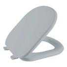 Assento Sanitário Dona Beja Cinza Claro Tampa para Vaso Santa Clara Almofadado Assento Sanitário Dona Beja Cinza Claro Tampa para Vaso Santa Clara Almofadado