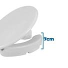 Assento Sanitário Elevado 75cm Branco Astra Assento Sanitário Elevado 75cm Branco Astra