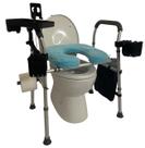 Assento sanitário elevado MAXILLA GORILLA com alças de 500 libras