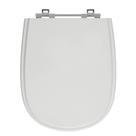 Assento Sanitário Ezedra Sterling Silver (Cinza Claro) Tampa para Vaso Ideal de Madeira Laqueada