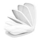 Assento Sanitário Fiori Primula Soft Close Branco Tampa de Vaso com Amortecedor Silencioso em Polipropileno Anatômico Tupan