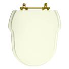 Assento Sanitario Hampton Biscuit Para Vaso Incepa Com Ferragem Dourada