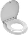 Assento sanitário Huttdmel redondo 16,5 polegadas para criança, macio, fechado, branco Assento sanitário Huttdmel redondo 16,5 polegadas para criança, macio, fechado, branco