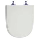Assento Sanitário Laqueado Soft Close Ezedra Sterling Silver (Cinza Claro) para vaso Ideal Standard