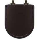 Assento Sanitário MDF Soft Close Link/LK Marrom Fosco para Vaso Deca com Ferragem Marrom