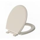 Assento sanitário Meydrdou 42 cm redondo com fechamento suave, cor amêndoa Assento sanitário Meydrdou 42 cm redondo com fechamento suave, cor amêndoa