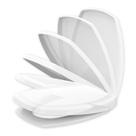 Assento Sanitário Onix Iris Branco Soft Close Tupan Polipropileno Anatômico Compatível Incepa Thema, Petra Pérola e Santa Marina Valentina