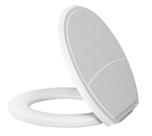 Assento Sanitario OVAL Almofadado PLUS SLIM Branco Metasul