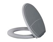 Assento Sanitario OVAL Almofadado PLUS SLIM Cz.claro Metasul