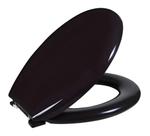 Assento Sanitário Oval Almofadado Preto - Astra
