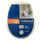 Assento Sanitario OVAL Basico SOFT Bege Metasul