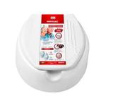 Assento sanitário oval elevado com tampa 13,5cm - Mebuki Assento sanitário oval elevado com tampa 13,5cm - Mebuki
