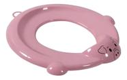Assento Sanitário Oval Plástico Infantil Redutor Porco Rosa - Astra