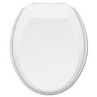 Assento Sanitário Oval Universal Tupan Branco Tampa de Vaso Convencional em Polipropileno Anatômico Compatível com Celite Deca Icasa Incepa Fiori