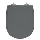 Assento Sanitário Paris Quartzo (Cinza Escuro) Tampa para Vaso Ideal Standard de Madeira Laqueada