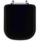 Assento Sanitário Piano Ébano (Preto) para vaso Deca