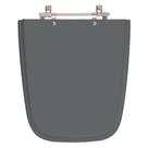 Assento Sanitário Poliéster Aero Cinza Quartzo para vaso Ideal Standard