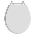 Assento Sanitário Poliéster Angra Sterling Silver (Cinza Claro) Para Louças Ideal Standard