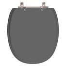 Assento Sanitário Poliéster Ascot Cinza Quartzo Para Vaso Ideal Standart